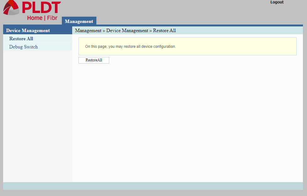 Enable all ports on a PLDT Router